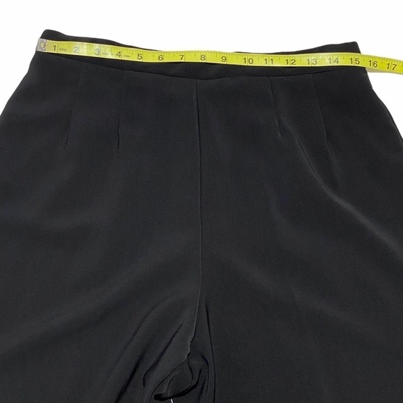 SOLID Black Straight Leg Chino Dress Pant Trousers - Picture 5 of 12